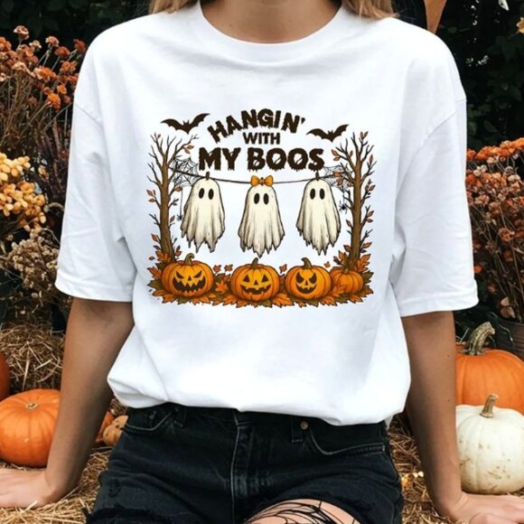 Tops - Hanging with My Boos Ghost T-Shirt